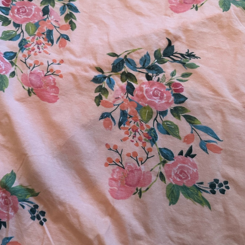 Baby Be Mine Pink Floral Pattern Baby Blanket - Picture 3 of 5